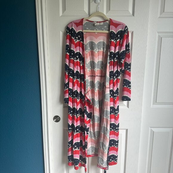 Joanie Clothing Diane Star Print Long Sleeve Wrap Dress 14 - Picture 9 of 10